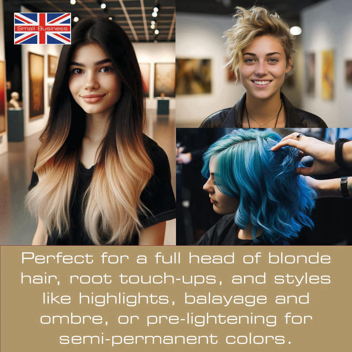 Smart Beauty Blonde Bleach-It, The Ultimate Lightener for Dark Hair, Perfect for Highlighting and Vibrant Pastel Colour,