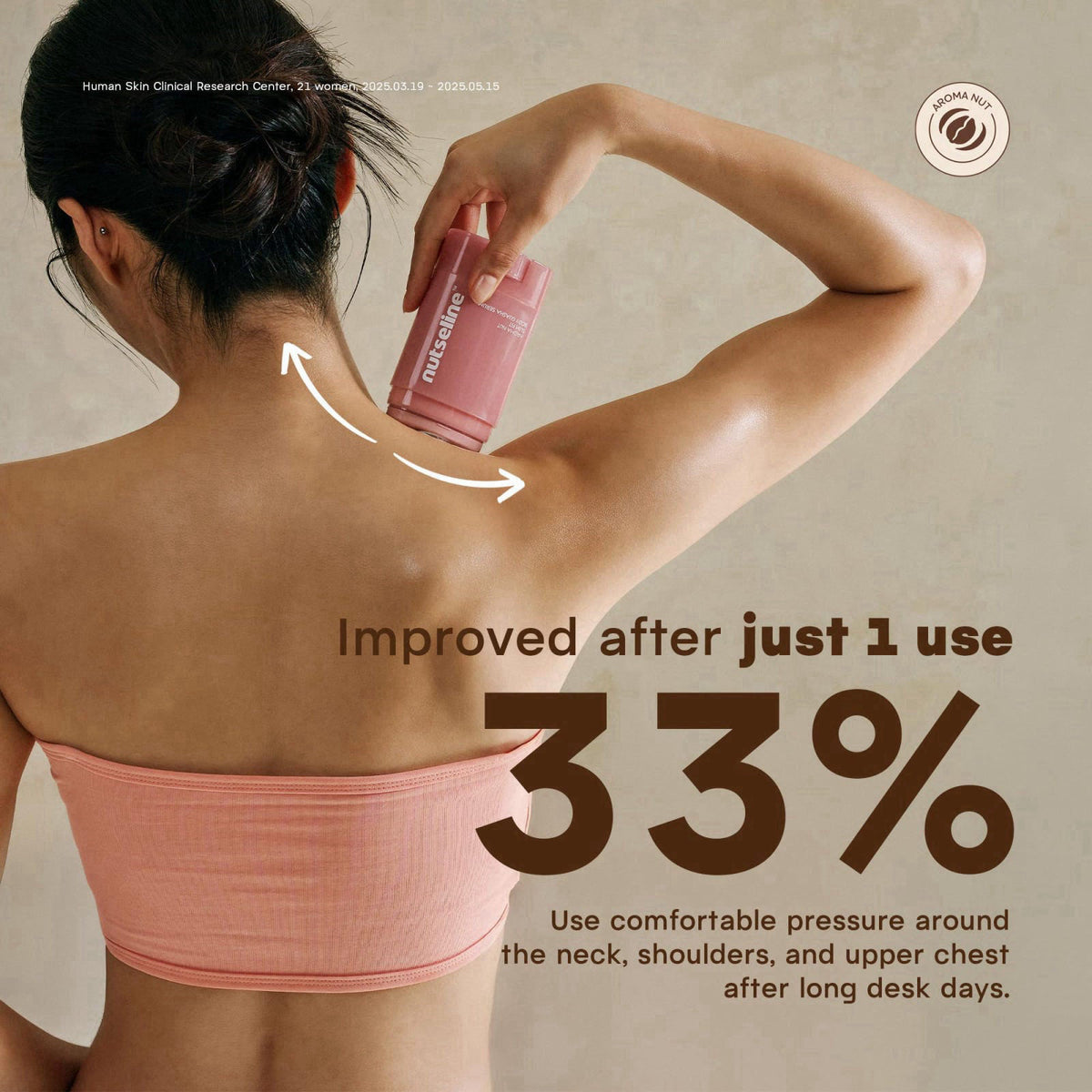 nutseline Aroma Nut Slim Fit Gua Sha Serum, Body Firming & Contouring Massage Oil Serum with Built-In Gua Sha Tip & 3% N