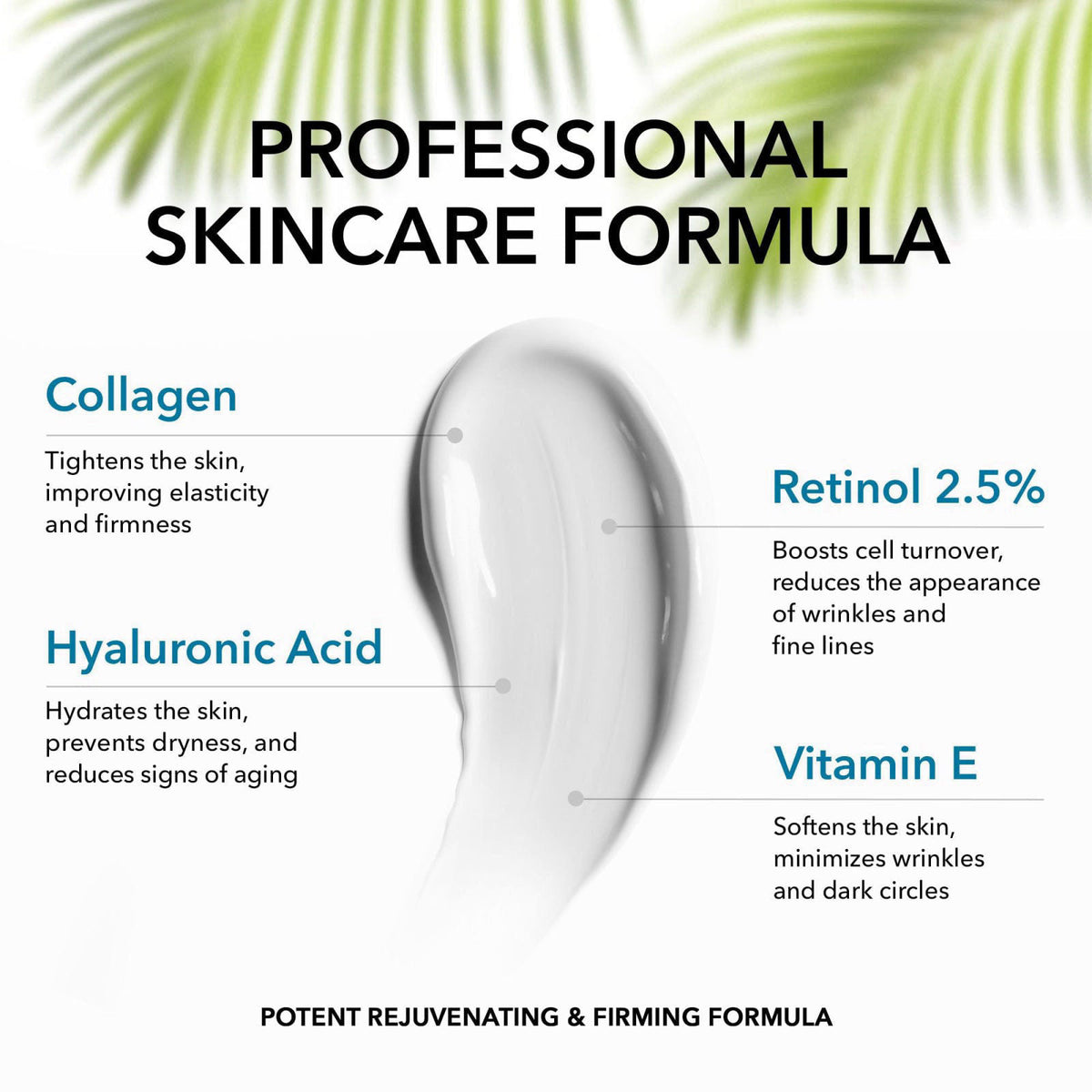NATURE THEORY Collagen Cream for Face with Retinol - Anti Aging Face Moisturizer, 1.7 oz – packaging and label