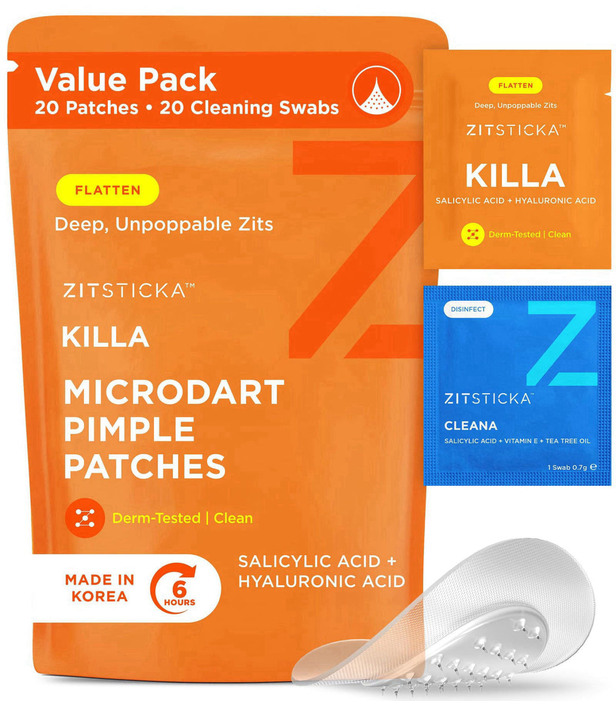 ZitSticka Killa Kit Microdart Pimple Patch For Face, Fast-Acting, 20 Count – product photo (Treatments &amp; Masks)