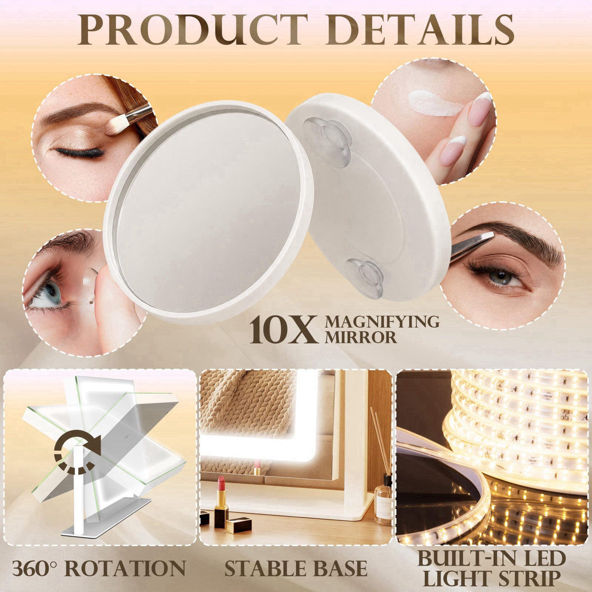 CraftCraze – Makeup Mirrors on display
