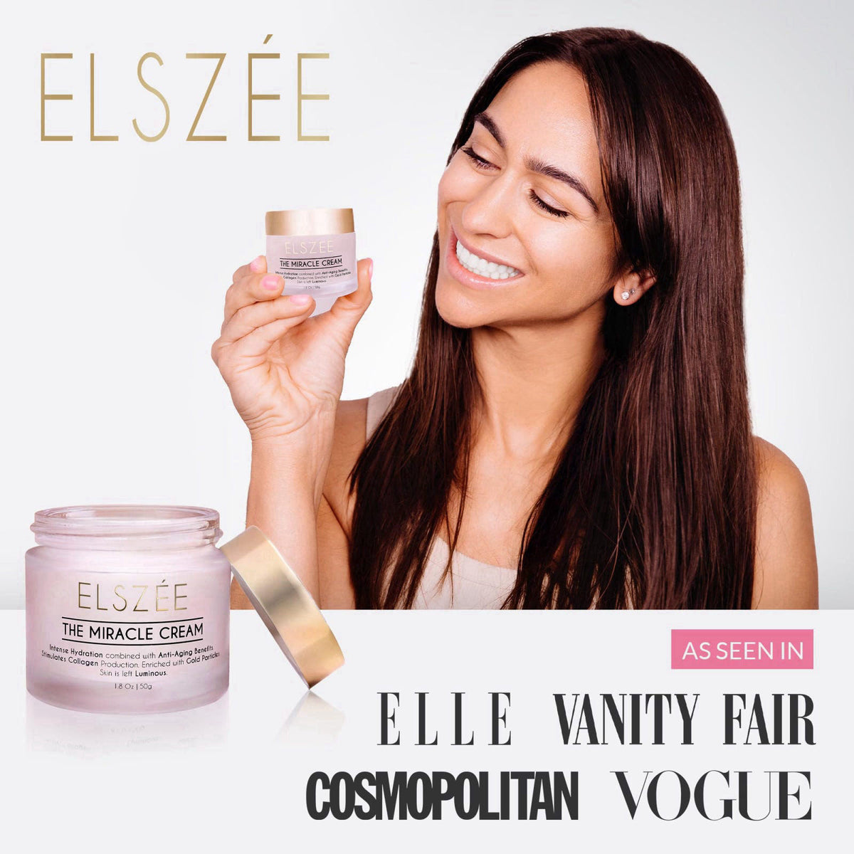 ELSZEE ELSZÉE The Miracle Cream - Anti-Aging Face & Neck Cream with Gold Particles | Intense Hydration & Wrinkle Repair 