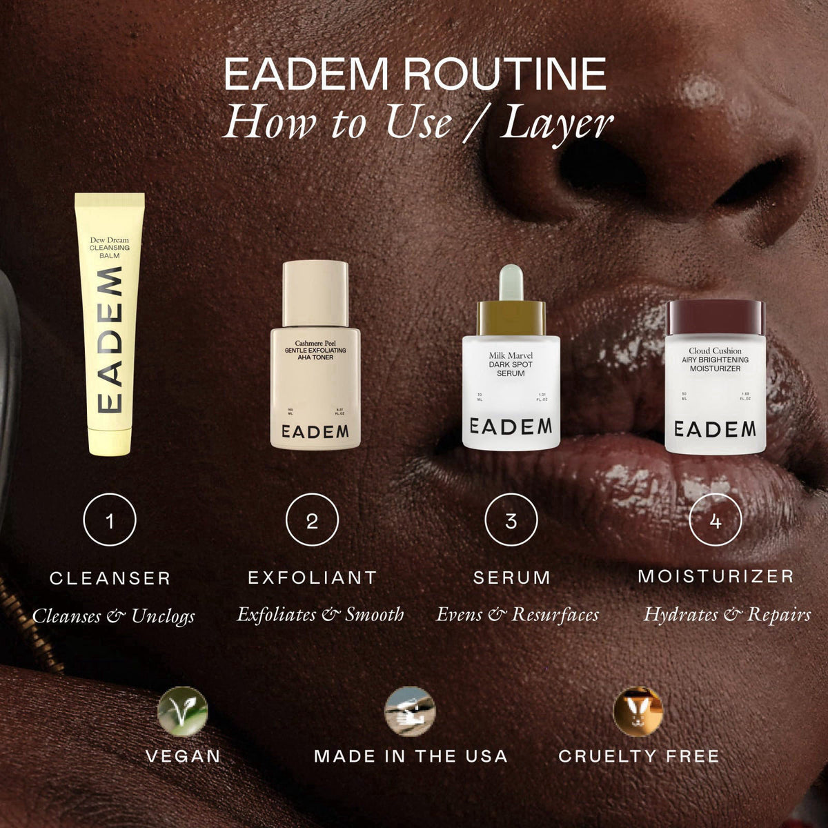 EADEM – Face Moisturizers on display