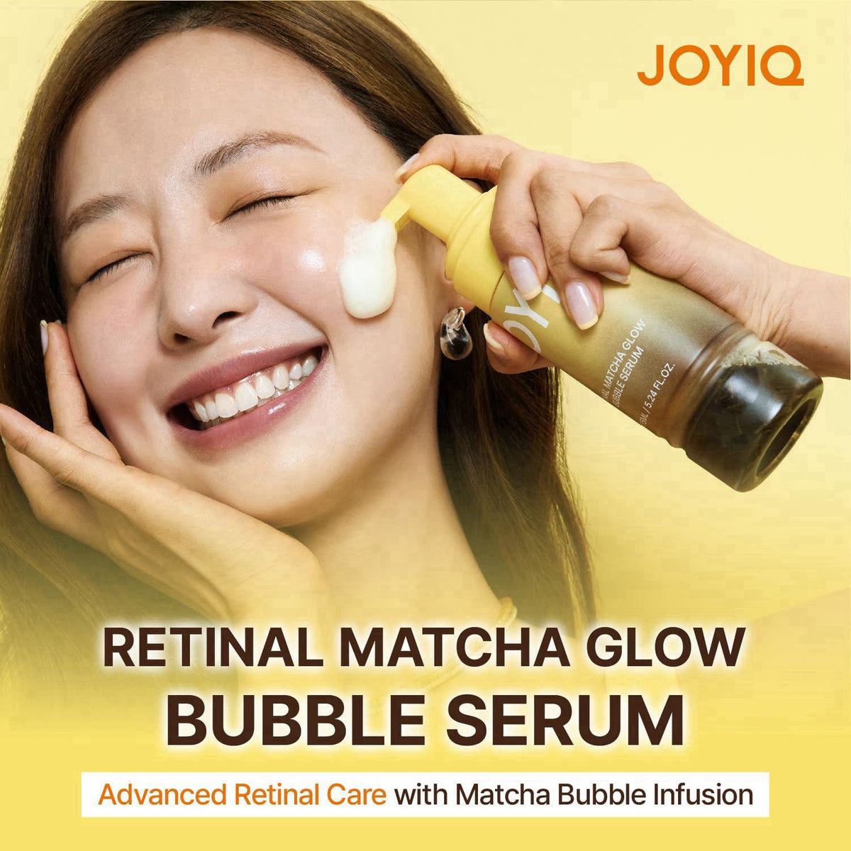 JOYIQ Retinal Matcha Bubble Serum, Face&Body Serum, 5.25 fl.oz – close-up detail