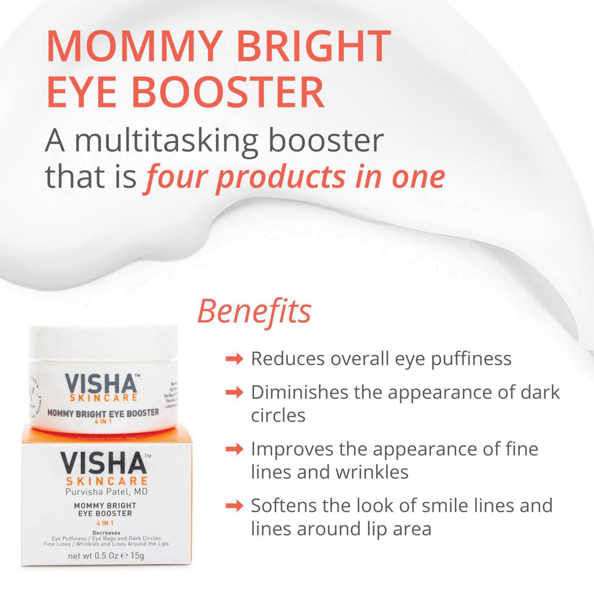 Visha Safe for Pregnant and Nursing Women to Dramatically Reduce Eye Puffiness and Minimize the Appearance of Dark Under