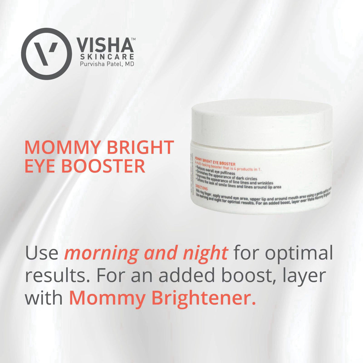 Visha Safe for Pregnant and Nursing Women to Dramatically Reduce Eye Puffiness and Minimize the Appearance of Dark Under
