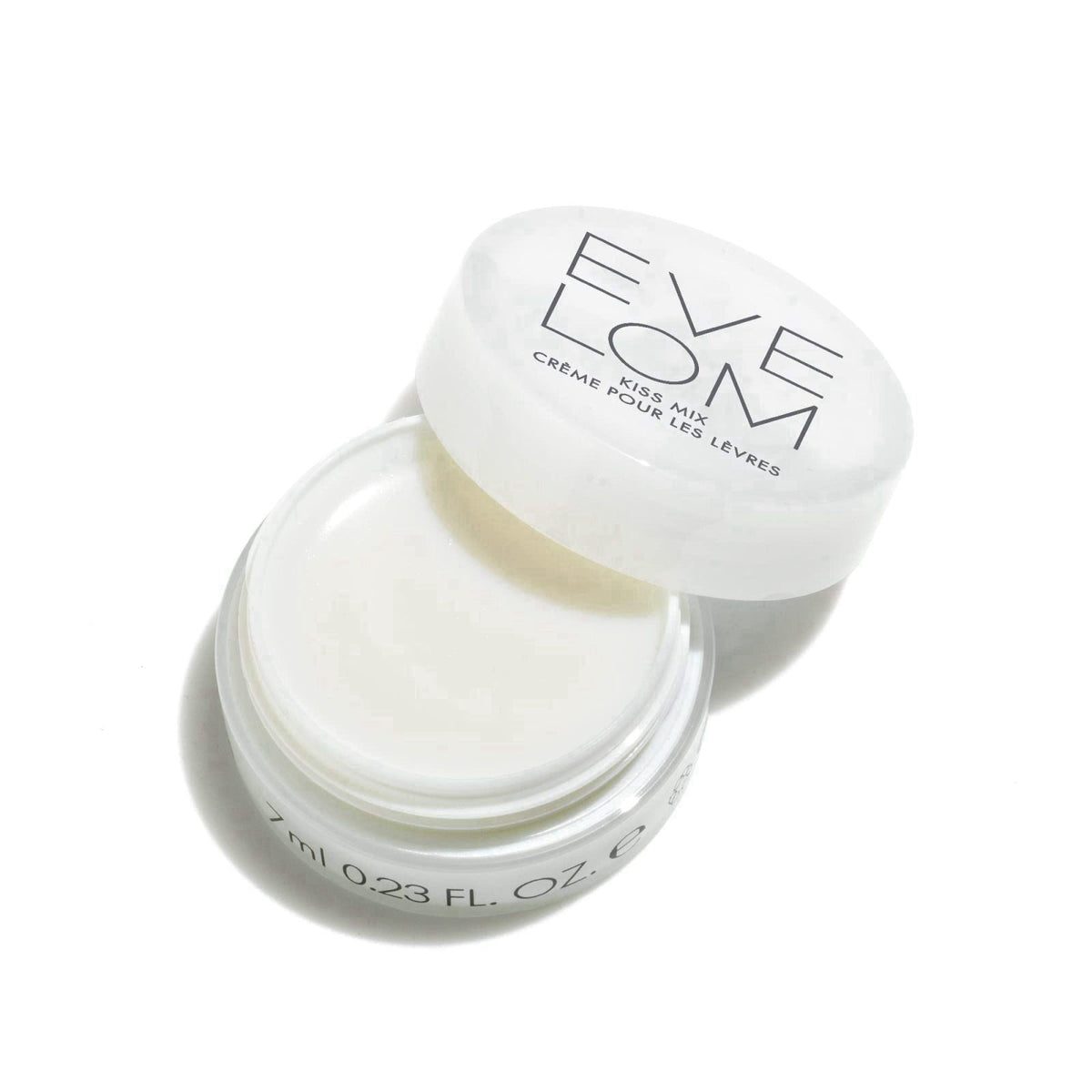 EVE LOM Kiss Mix Hydrating Lip Balm - Everyday Lip Mask for Men & Women – close-up detail in Clear