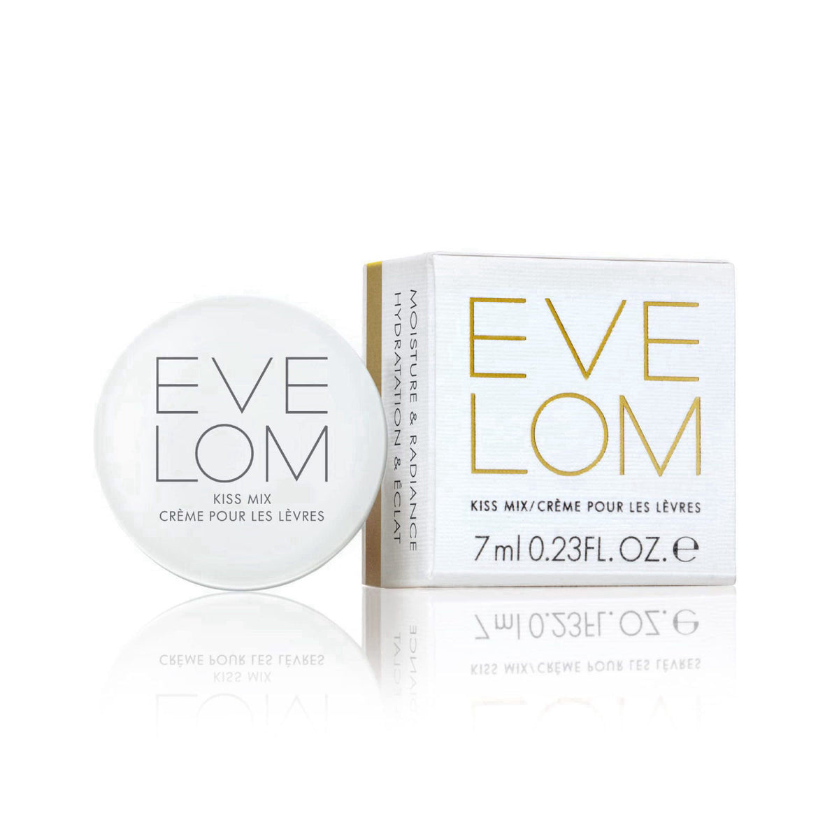 EVE LOM Kiss Mix Hydrating Lip Balm - Everyday Lip Mask for Men & Women – packaging and label