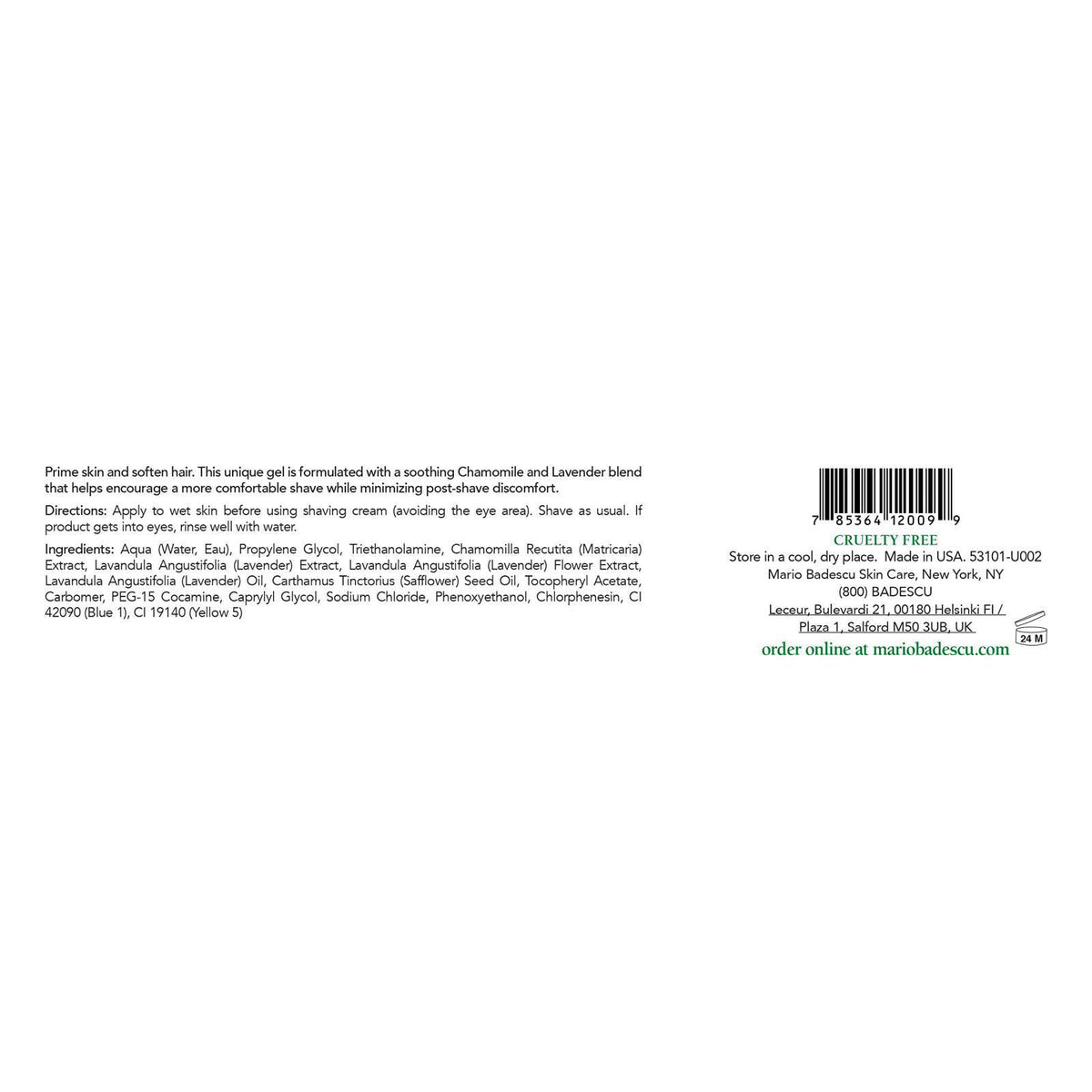 Mario Badescu Pre-Shave Conditioner - Soothing, Botanical-infused Pre Shave Gel for Your Best Shave Yet - Preps, Primes,