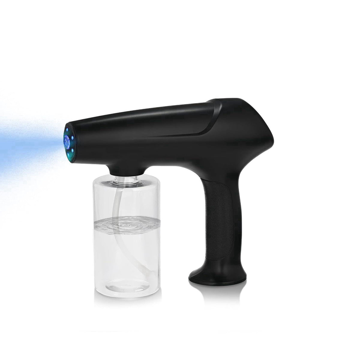 Hovinke Barber Spray Bottle with Blue Light, Rechargeable Electrostatic Atomizer Sprayer, Nano Mist Sprayer for Stylist,
