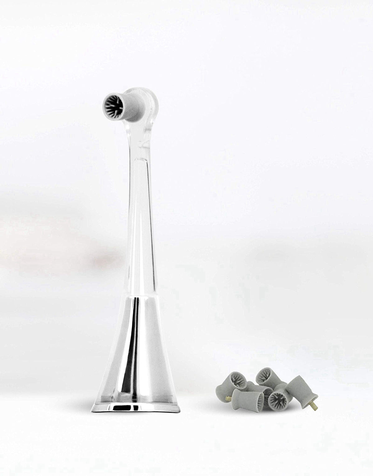 Supersmile Zina45 Replacement Polishing Head, Silver, Professional Tooth Polisher with Silicone Prophy Cup, Fits Zina45 