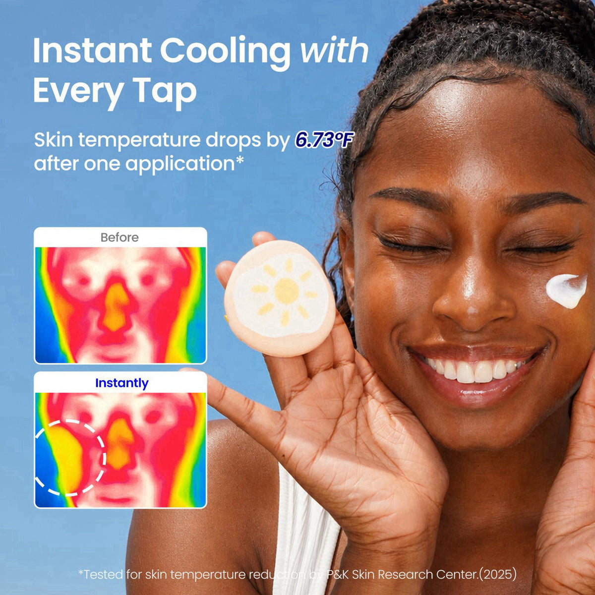 ELROEL Pang Pang Sun Cushion Plus - SPF 50 Face Sunscreen 0.53 oz – packaging and label