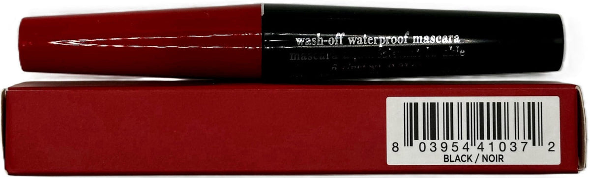 AVON fmg Glimmer Wash-Off Waterproof Mascara - Black (Lot of 3) – back view and specifications