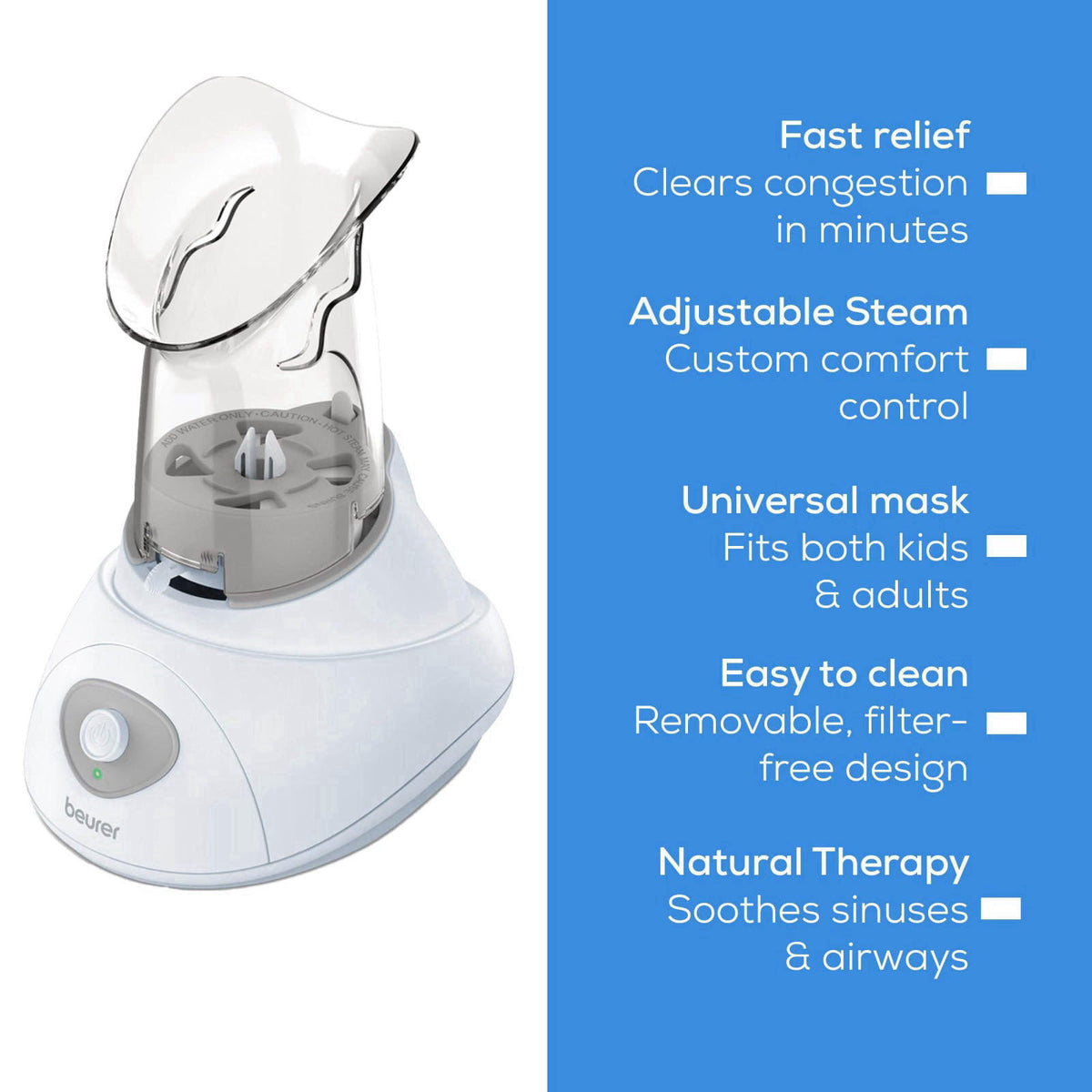 Beurer – Facial Steamers on display