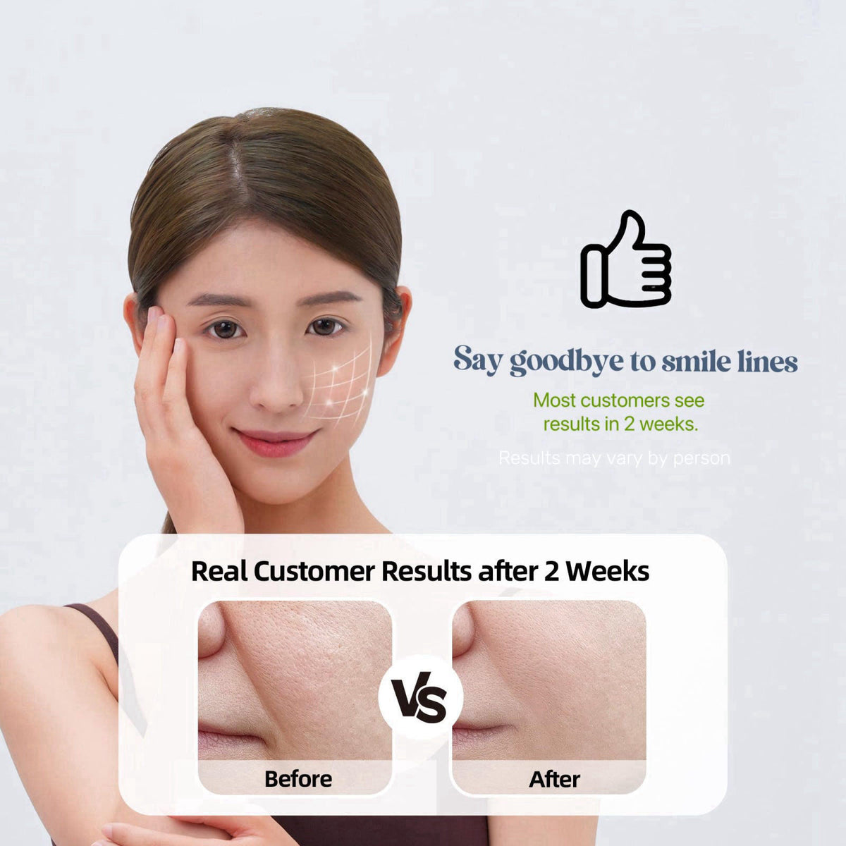 HYDROSMOOTH Smile Line Patches (12 pcs), Nasolabial Folds & Laugh Line Patches, Mouth Wrinkle Mask & Smoothing Patches, 