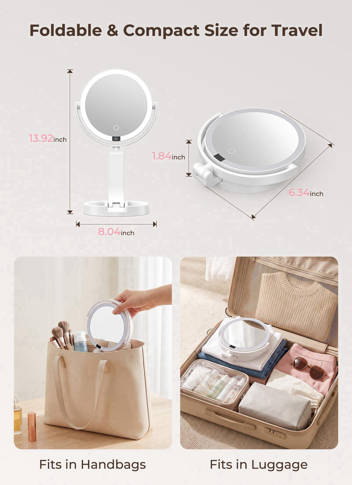 Brightown – Compact &amp; Travel Mirrors on display