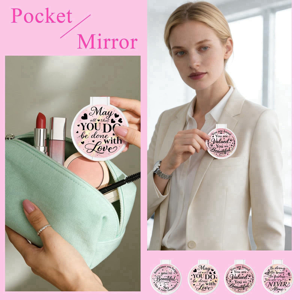 GLASSWINDS – Compact &amp; Travel Mirrors on display