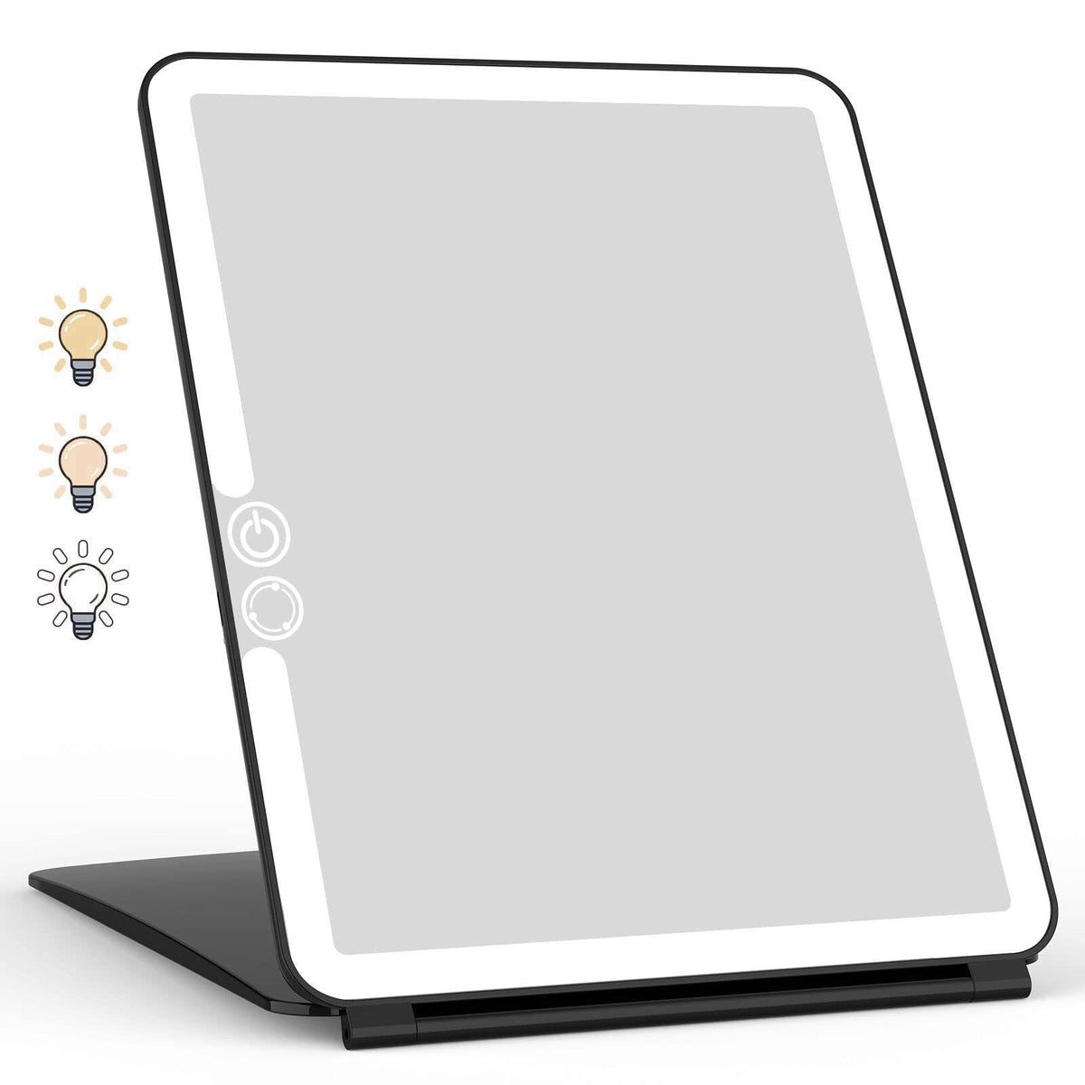 WEILY Portable Travel Mirror ，Foldable Makeup Mirror with 72 LED Lights – product photo (Makeup Mirrors)