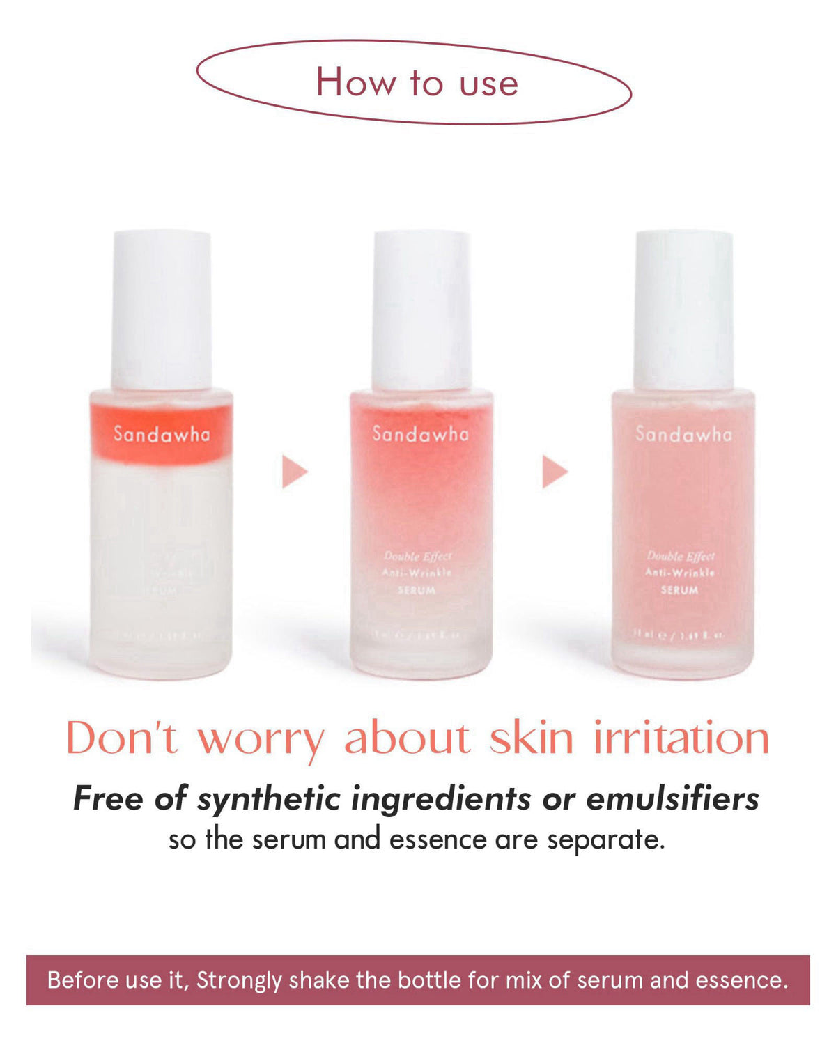 SKINCURE Sandawha Double Effect Anti-Wrinkle Serum with Camellia Extract - Korean Skincare Vegan Camellia Serum for Fine