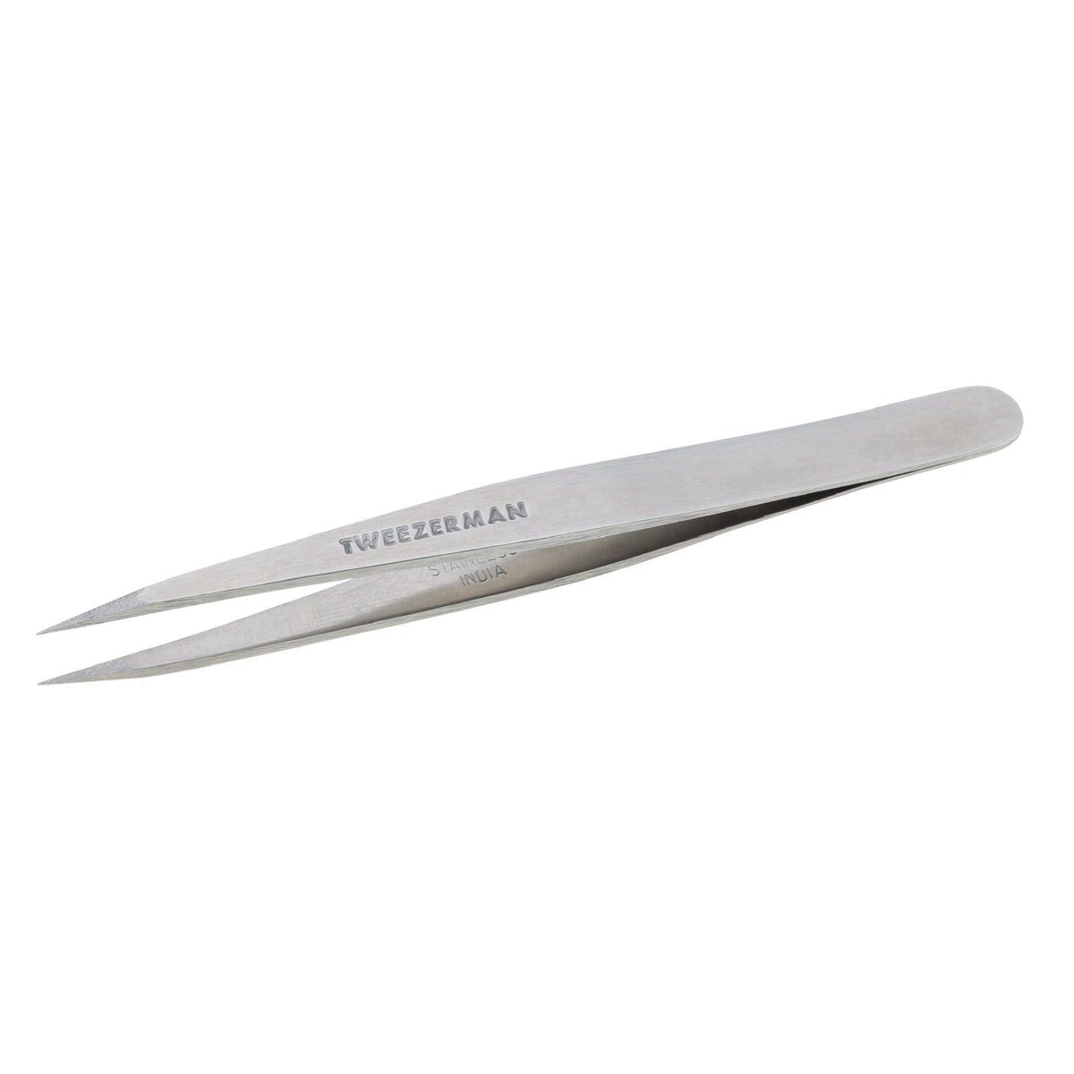 Tweezerman Steel Point Tweezer, Silver, 2 x 6 inches, Modern, Professional Quality for Eyebrow Precision, Facial and Ing