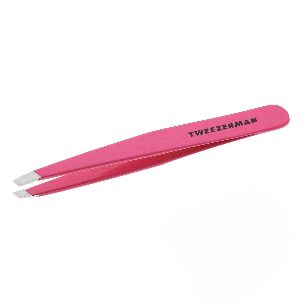 Tweezerman Slant Tweezer – Tweezerman Tweezers for Eyebrows Neon Pink – product photo (Tweezers)