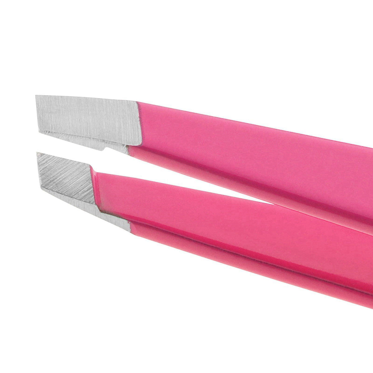 Tweezerman Slant Tweezer – Tweezerman Tweezers for Eyebrows Neon Pink – alternate angle