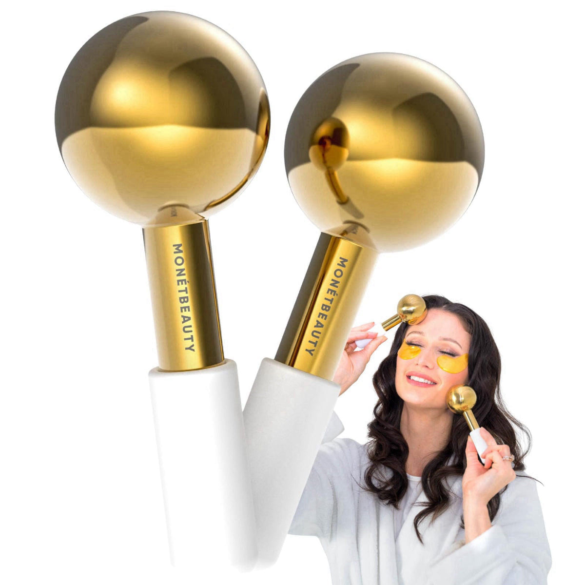 Mon&eacute;tBeauty Tighten Skin, Depuff & Sinus Relief? Try Stainless Steel Ice Globes for Facials - Durable Cryo Globes