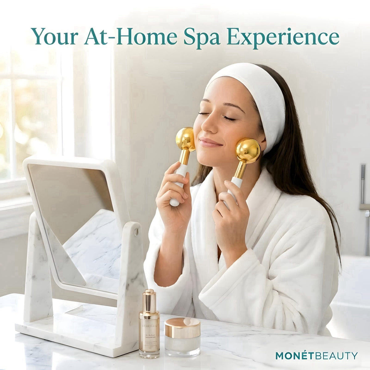 Mon&eacute;tBeauty Tighten Skin, Depuff & Sinus Relief? Try Stainless Steel Ice Globes for Facials - Durable Cryo Globes