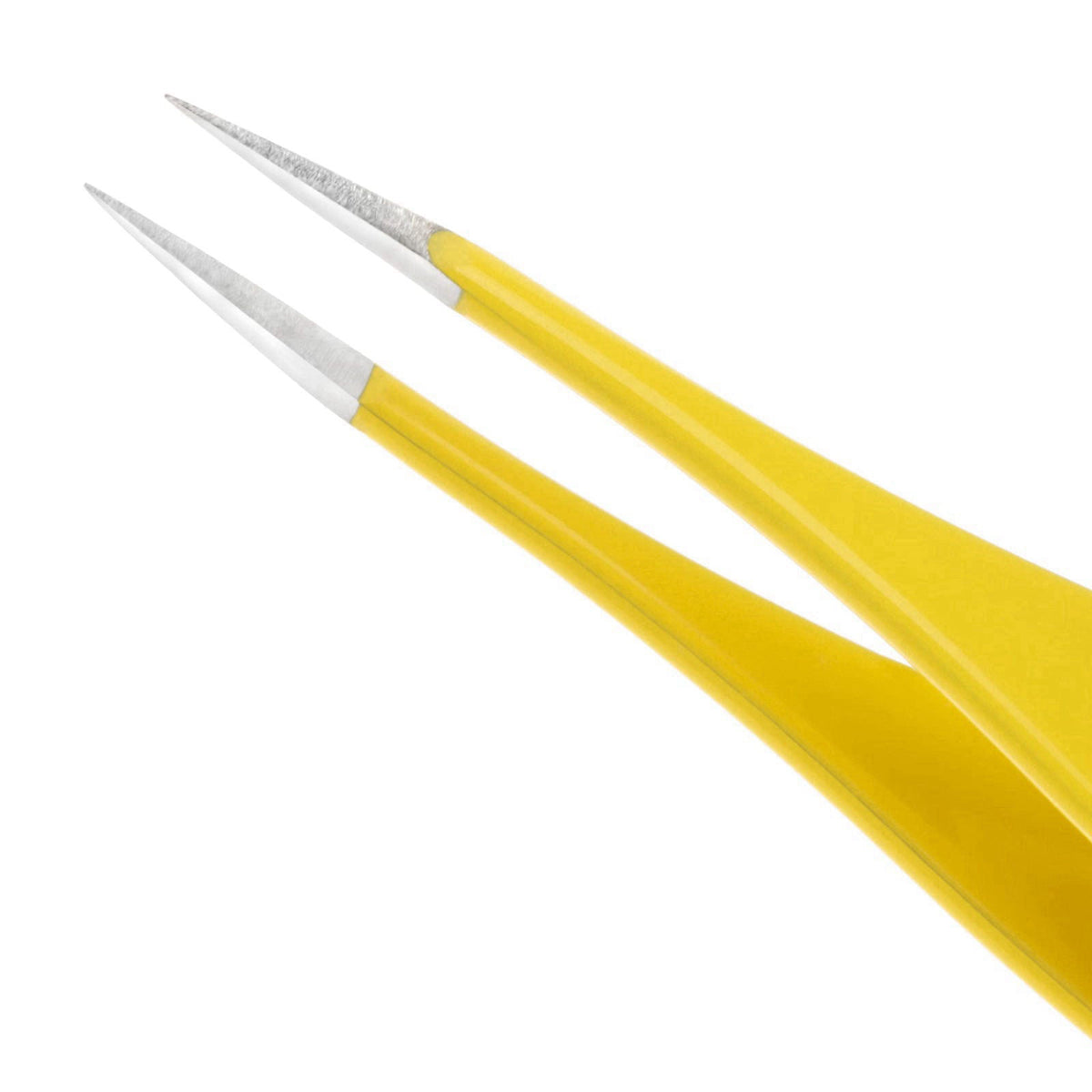 Tweezerman First Aid Splintertweeze – close-up detail in Yellow