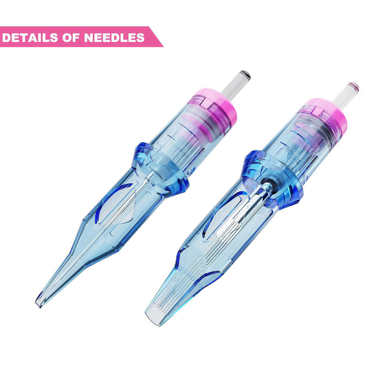 Emalla ELIOT MICRO PMU Tattoo Cartridge Needle 20Pcs Tattoo Needle 1001RLLT – close-up detail