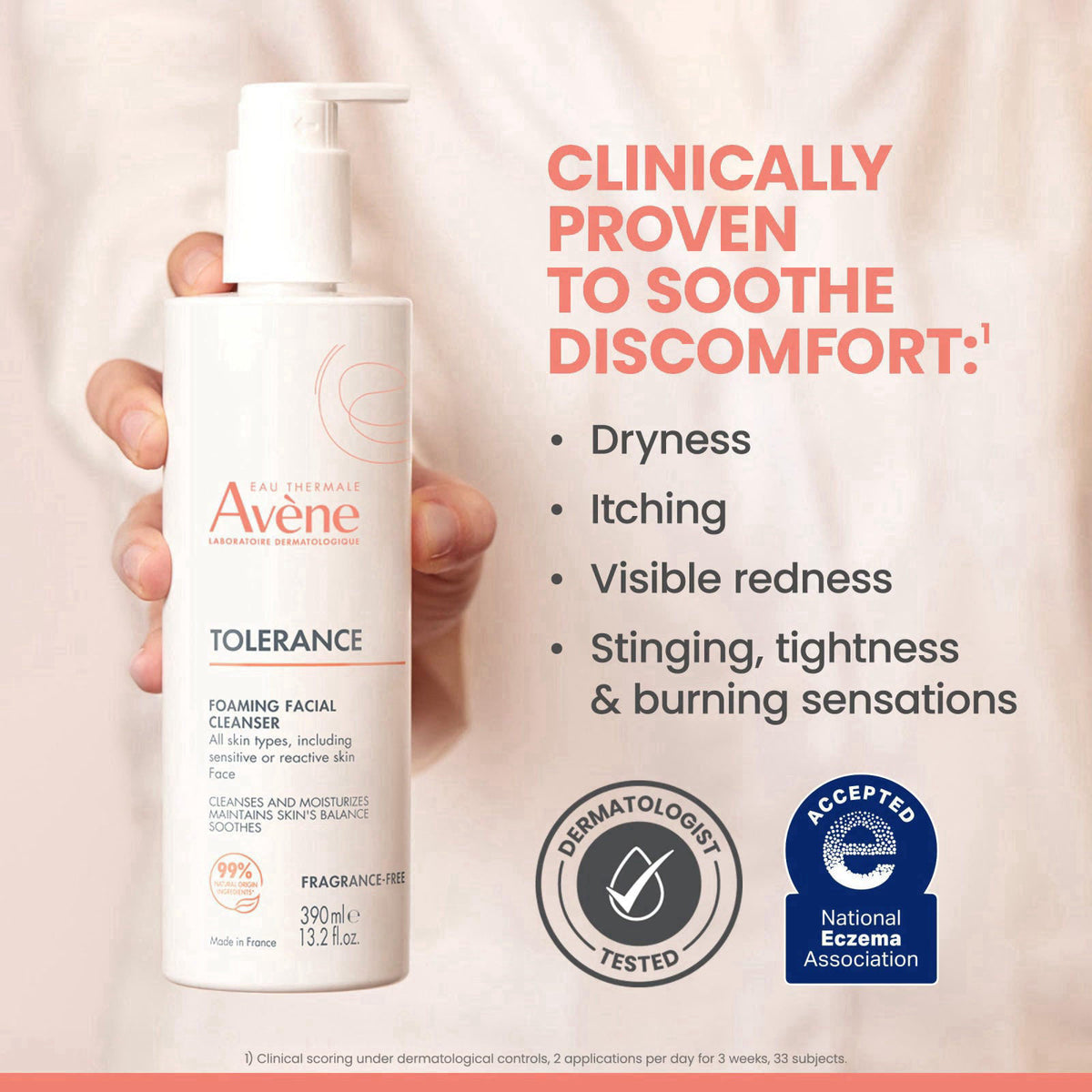 Avène Tolerance Daily Foaming Facial Cleanser – full view