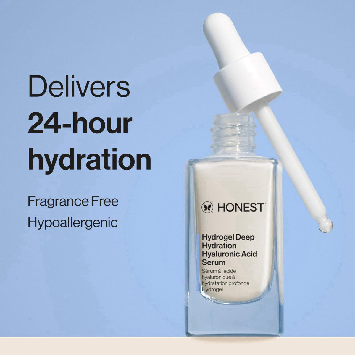Honest Beauty Hydrogel Deep Hydration Hyaluronic Acid Serum, 1 fl oz – close-up detail