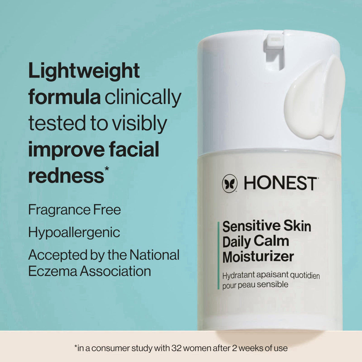 Honest Beauty Sensitive Skin Daily Calm Lightweight Moisturizer, 1.7 fl oz – close-up detail