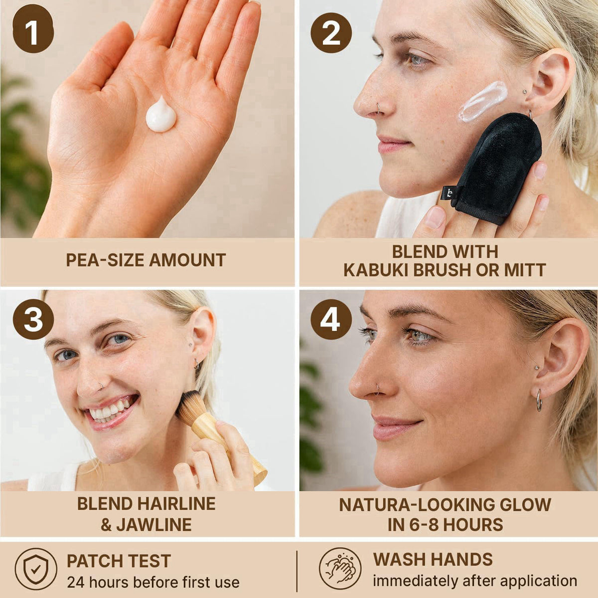 Beauty by Earth – Facial Self Tanners on display