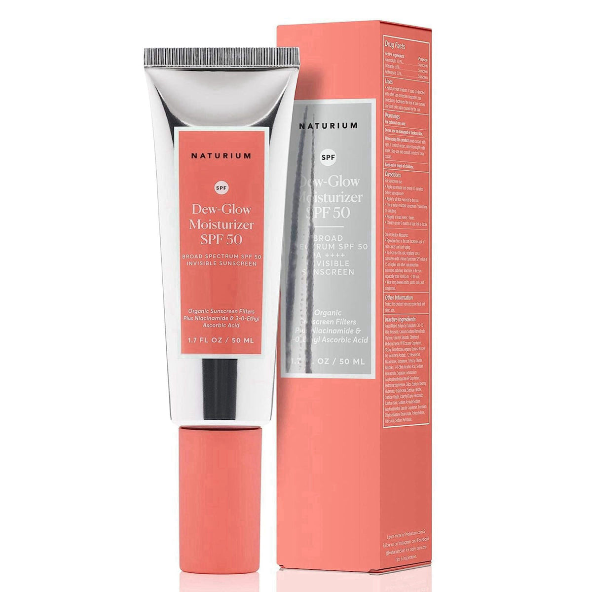Naturium Dew-Glow Moisturizer SPF 50 PA++++ Face Sunscreen, 1.7 oz – product photo (Facial Sunscreens)