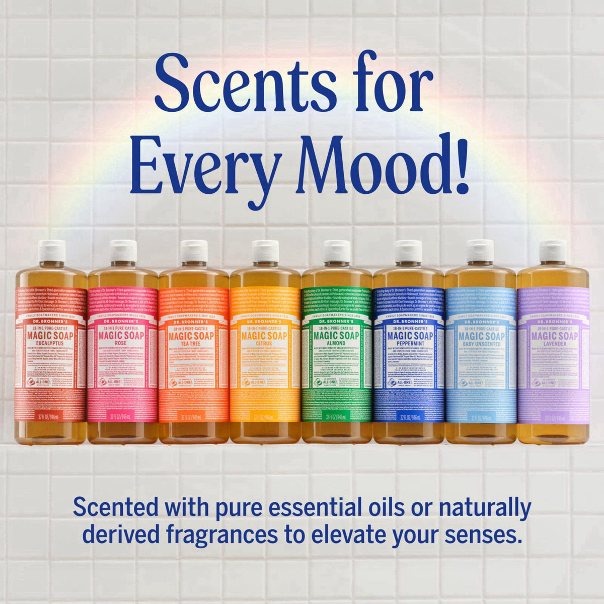 Dr. Bronner's – Soaps on display