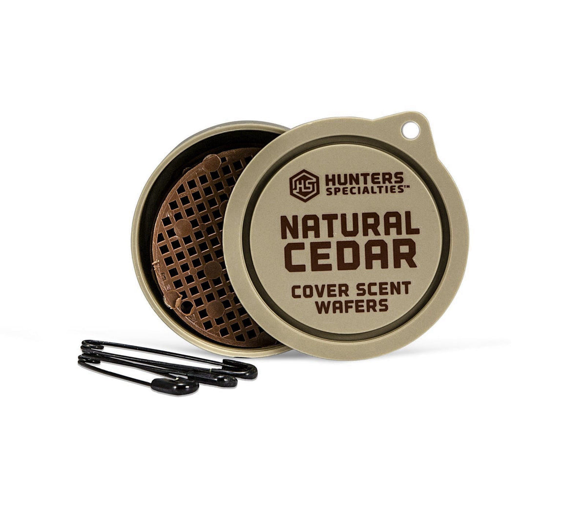 Hunters Specialties Long Lasting Cover Scent Wafers for Hunting - 3 Wafers Per Pack, 3 Safety Pins Included – back view 