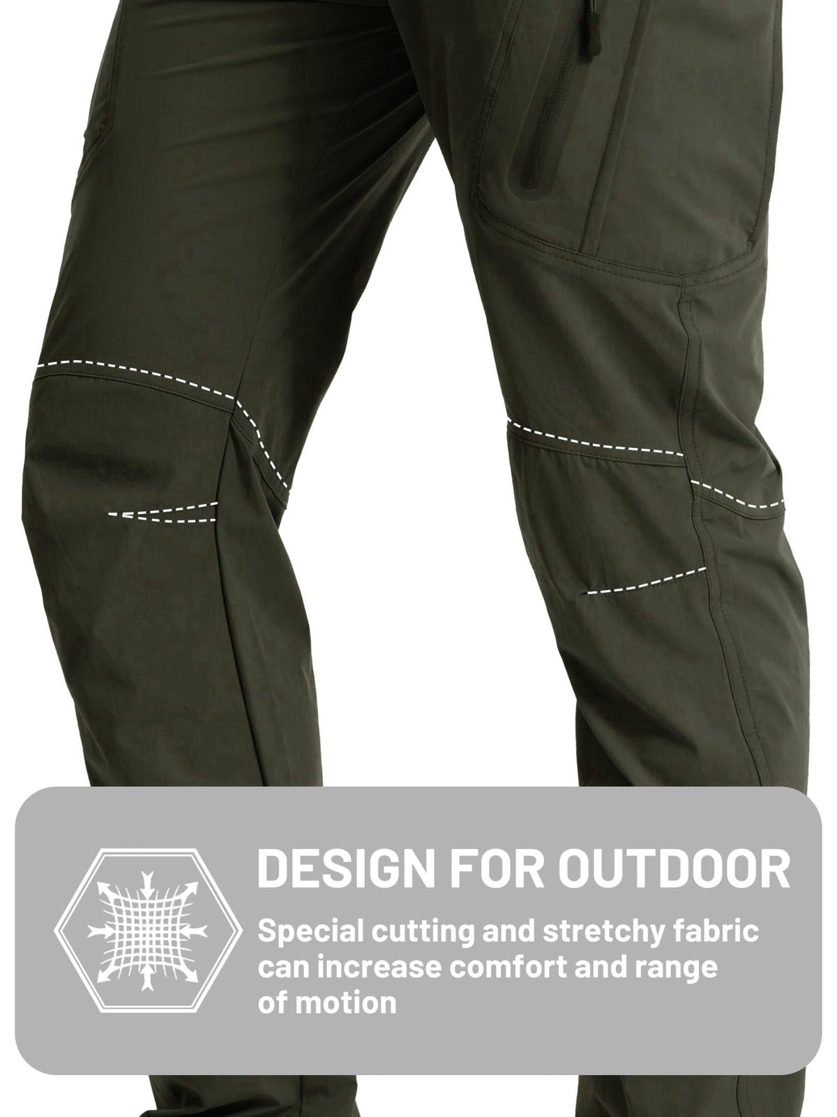 TACVASEN Men's Lightweight Hiking Tactical Pants Waterproof Quick Dry Cargo Work Rain Outdoor Pants 8 Pockets – alternat