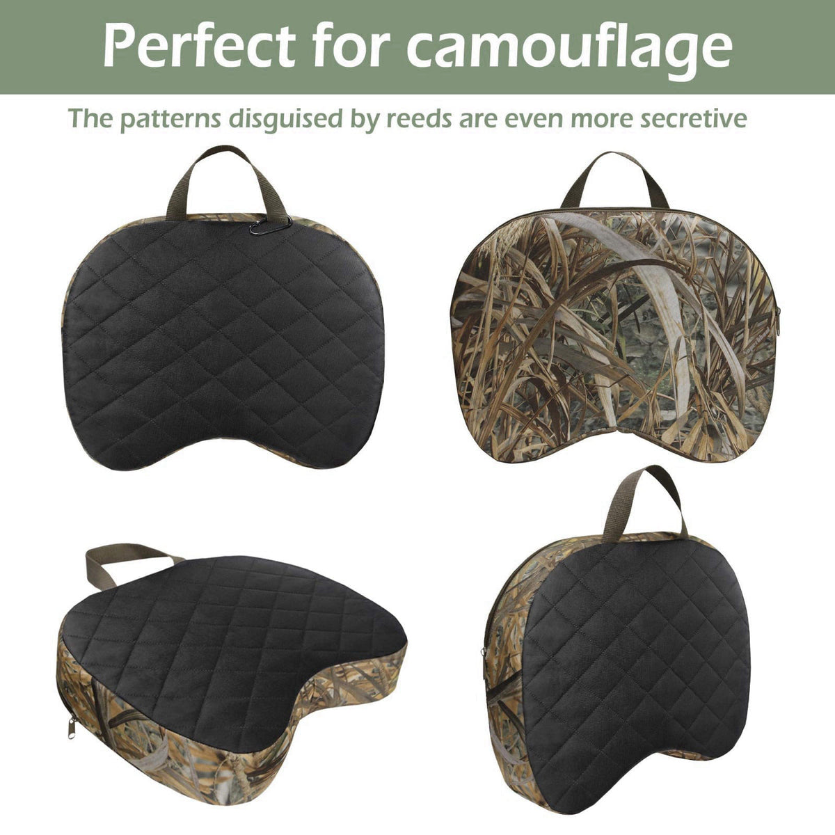 URMONA Portable Hunting Seat Cushion, 11.4 x 15.7 x 2.8 in, Waterproof – close-up detail