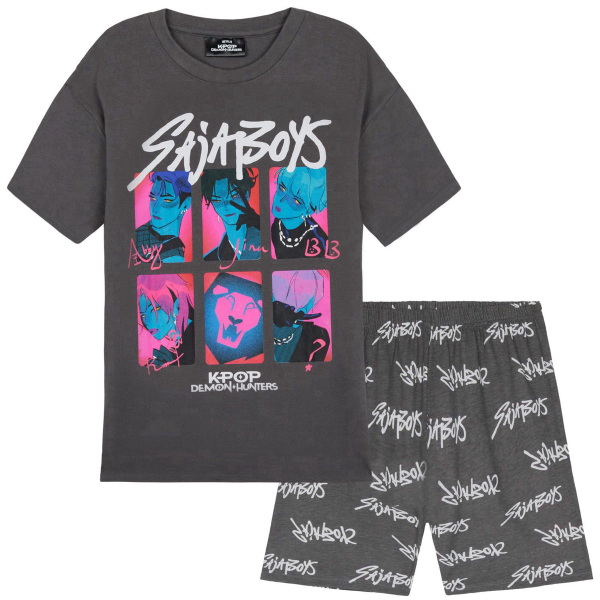 KPop Demon Hunters – Pajama Sets on display