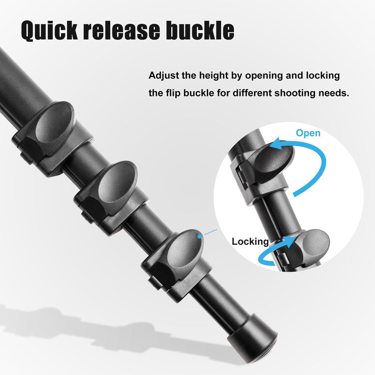JINSE Hunting Shooting Stick Monopod – full view