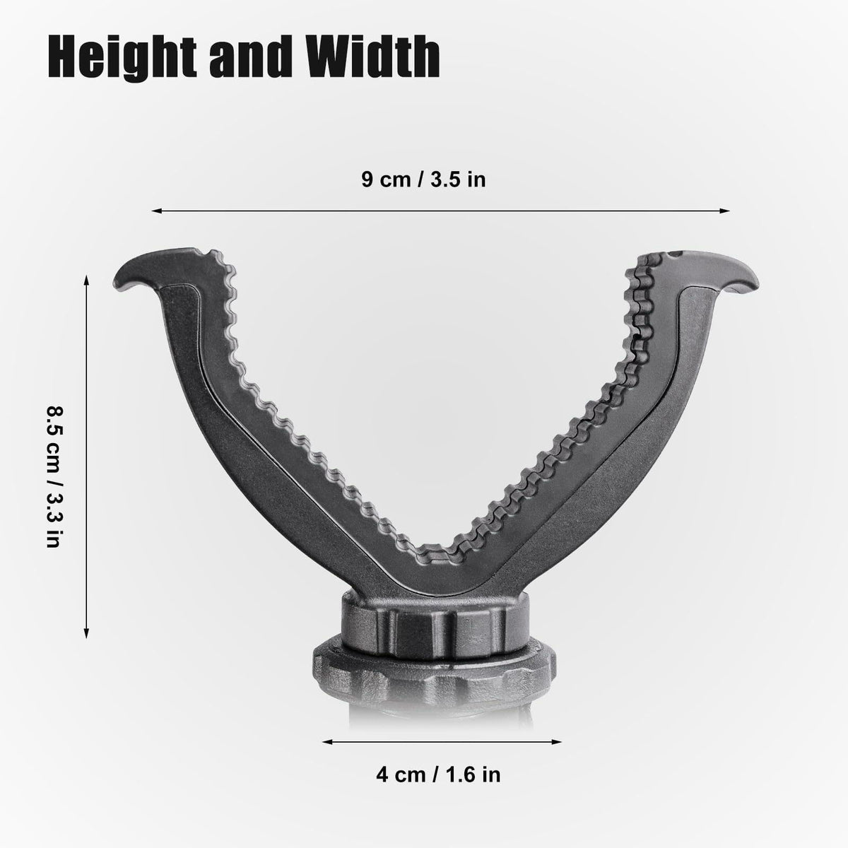 JINSE Hunting Shooting Stick Monopod – back view and specifications