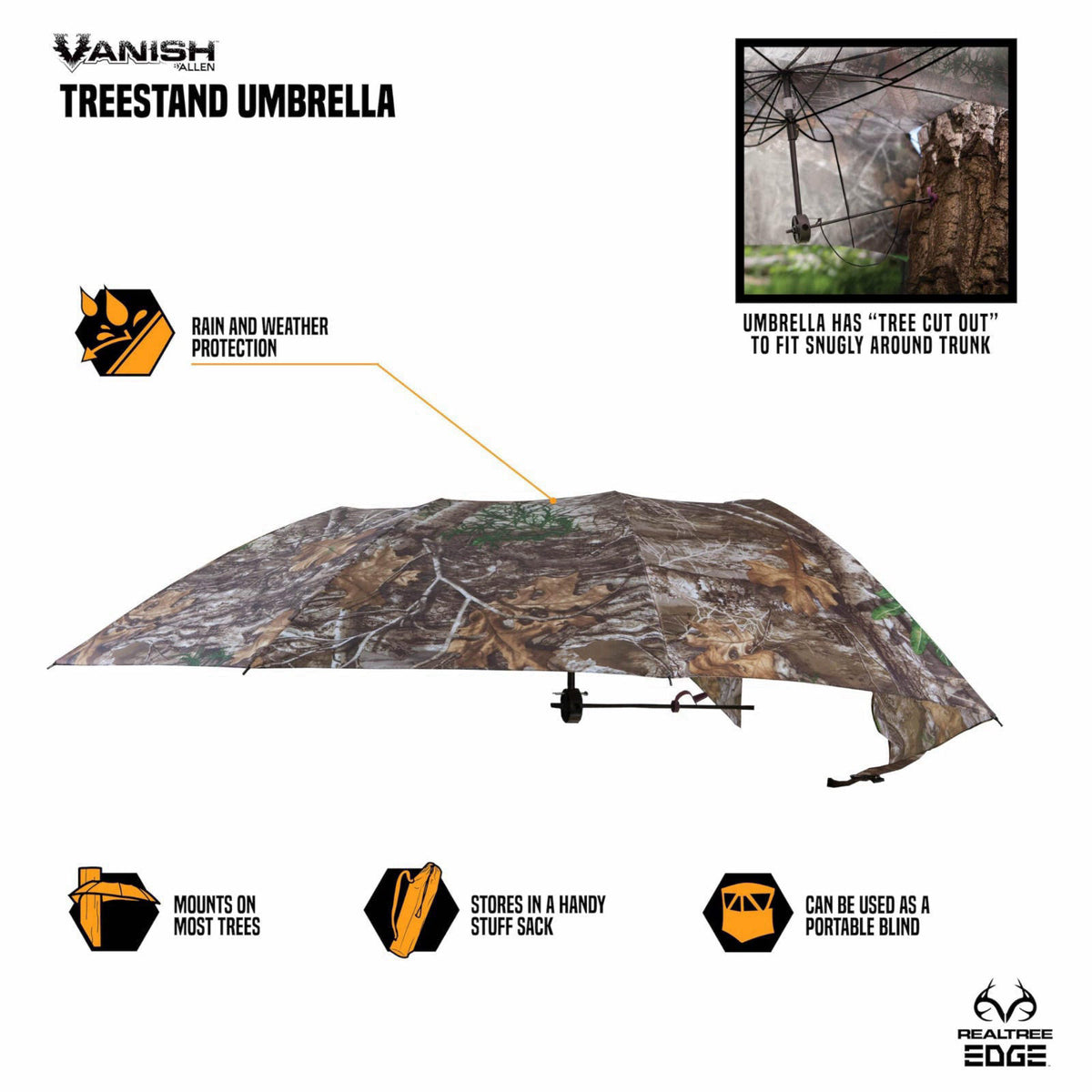 AC Allen Allen Company Vanish Instant Roof – full view, size 57 inches