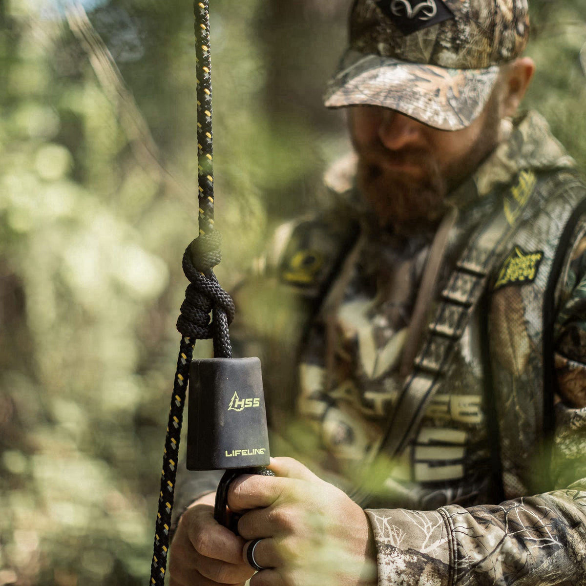 Hunter Safety System Lifeline – Treestand Safety Rope System with Ground-to-Stand Fall Protection & Silent Climbing – fu