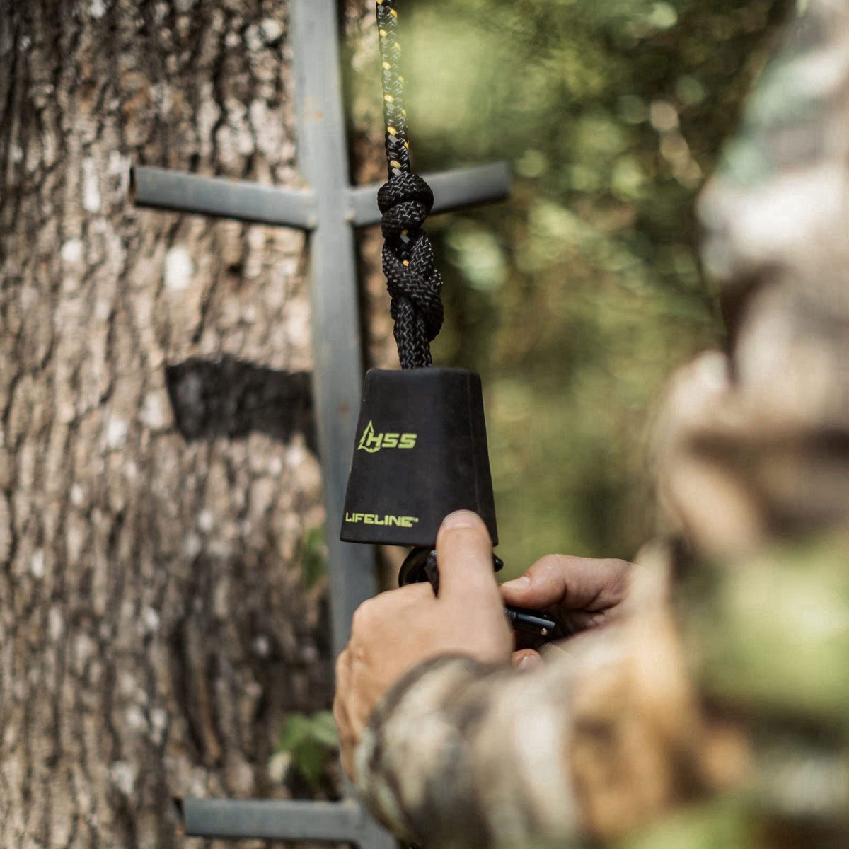 Hunter Safety System Lifeline – Treestand Safety Rope System with Ground-to-Stand Fall Protection & Silent Climbing – ba