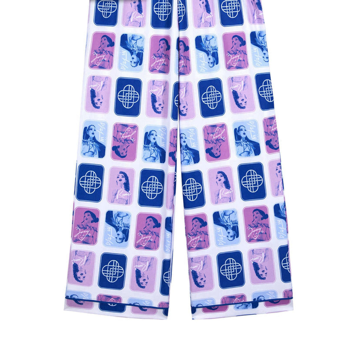 Komar Kids KPop Demon Hunters Girls Pajama Set - Kids 2 Piece Button Down Short Sleeve & Pants PJs - Soft Sleepwear - Of