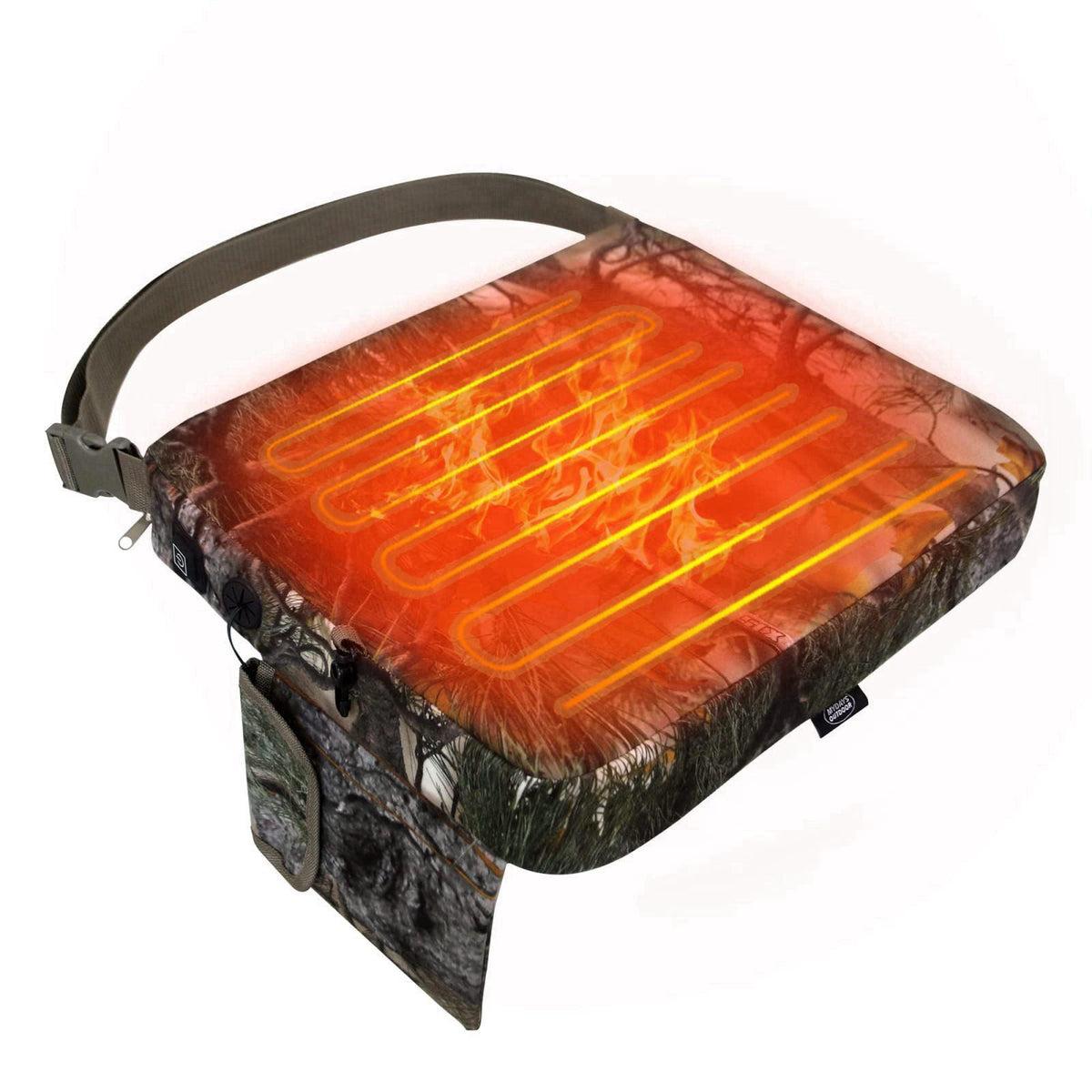 MDSTOP Heated Hunting Seat Cushion, Waterproof Seat Pads for Tree Stand & Ladder Stand, for Hunting, Ice Fishing,Hiking,