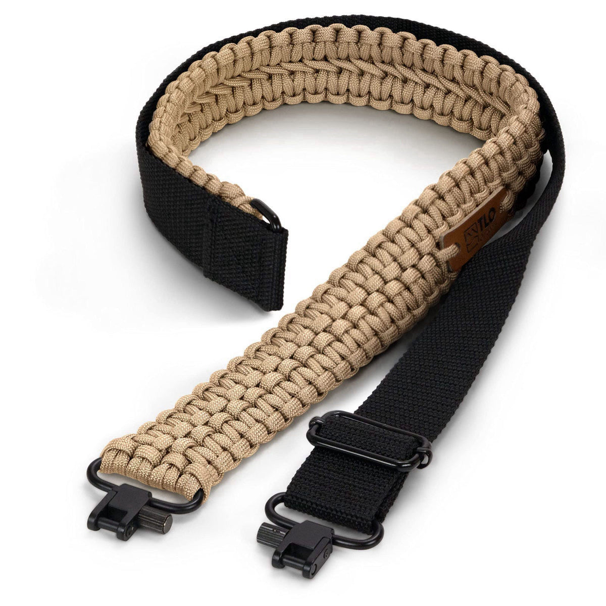 TLO Outdoors Paracord Gun Sling - Tactical 2-Point Rifle Sling, Extra Wide, Adjustable Strap with Swivels for Rifle, Sho