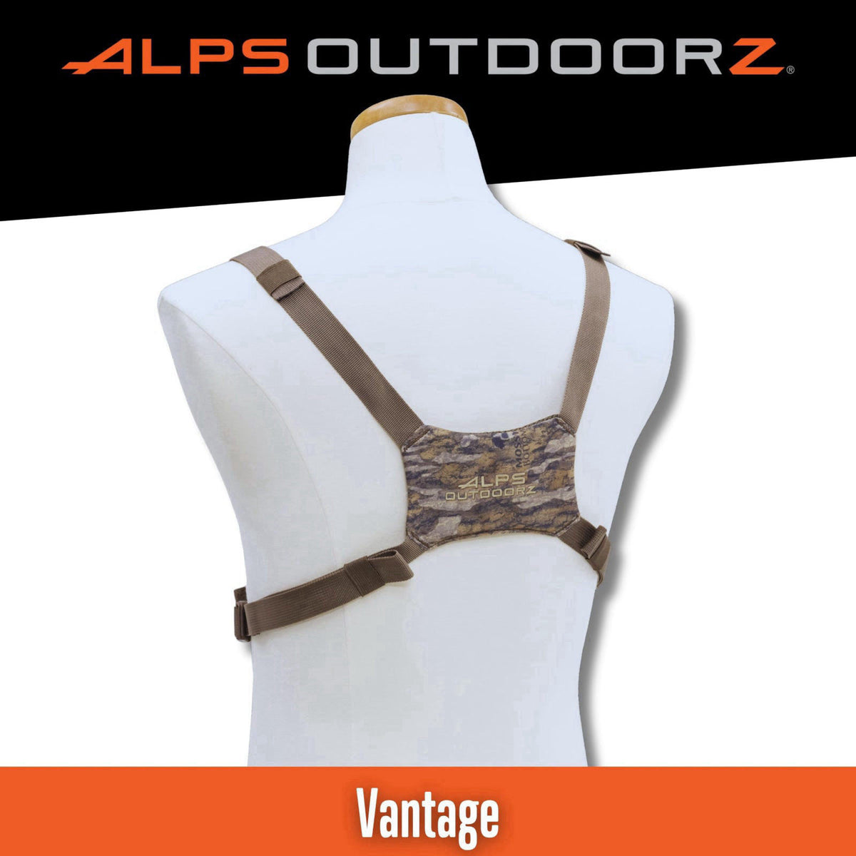 ALPS OutdoorZ Vantage Bino Harness – back view and specifications