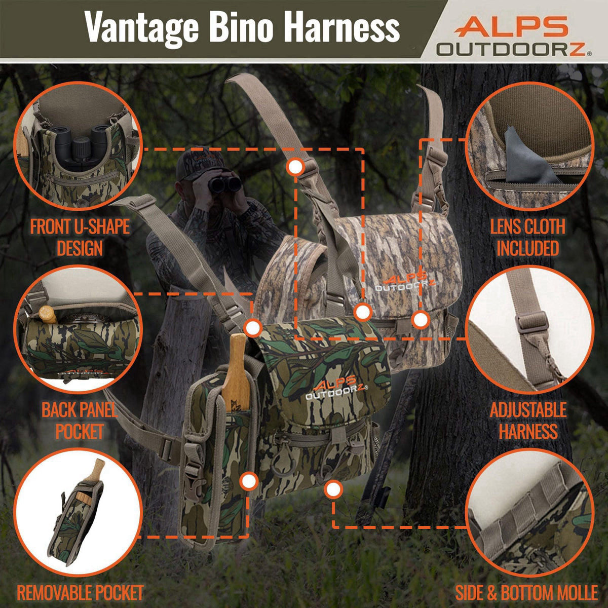 ALPS OutdoorZ Vantage Bino Harness – alternate angle